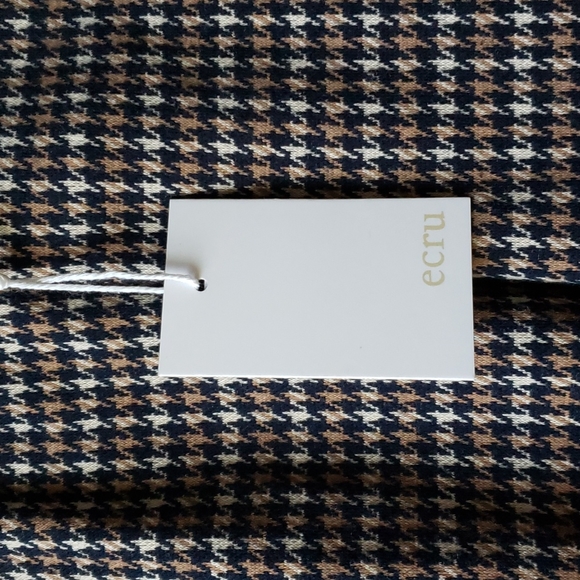 Ecru New Springfield Classic Pull On Pant Houndstooth size S - Picture 3 of 11